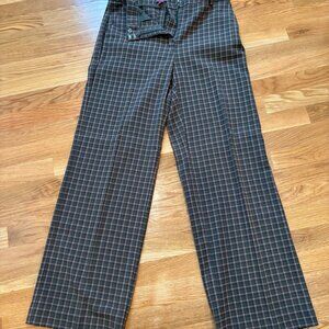 Vince Camuto plaid, wool-blend dress pants, size 6